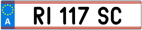 Trailer License Plate